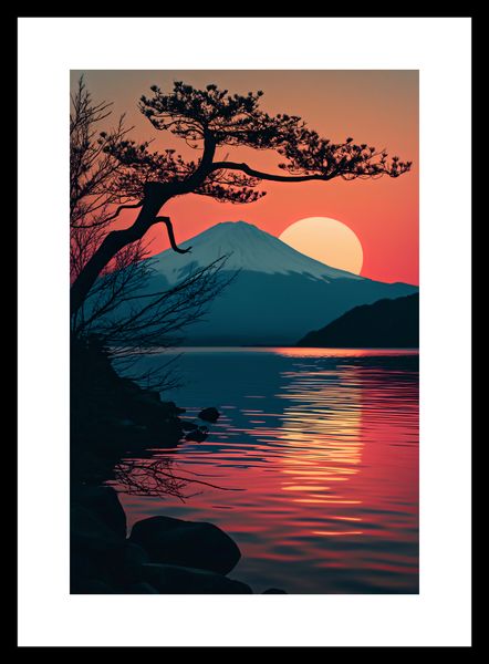 Plakat 20x30cm Góra Wieczorem zdjęcie 3