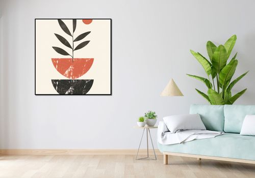 Plakat 100x100cm Roślinna Sztuka na Arena.pl