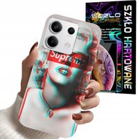 ETUI DO XIAOMI NOTE 13 PRO 5G - Monroe MODNE KOBIECE WZORY + SZKŁO