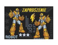 Zaproszenia urodzinowe Robot Transformers, 10 szt.