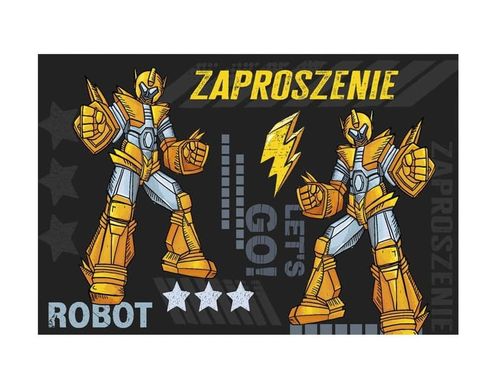 Zaproszenia urodzinowe Robot Transformers, 10 szt. na Arena.pl