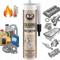 k2 silikon black uszczelka wysokotemperaturowa +350°c 300g kartusz b200n