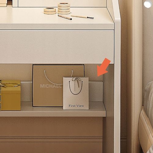 TOALETKA Z LUSTREM BIAŁA MAKIJAŻU GLAMOUR Z SZUFLADAMI SKANDYNAWSKA MODERN na Arena.pl