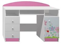 biurko do pokoju dziecka meble dla dzieci grafika szuflady KWIATY 35 NB7