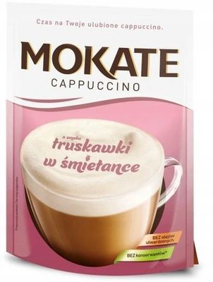 Pyszna Kawa Cappuccino Truskawka w Śmietance 110g Mokate x6 na Arena.pl