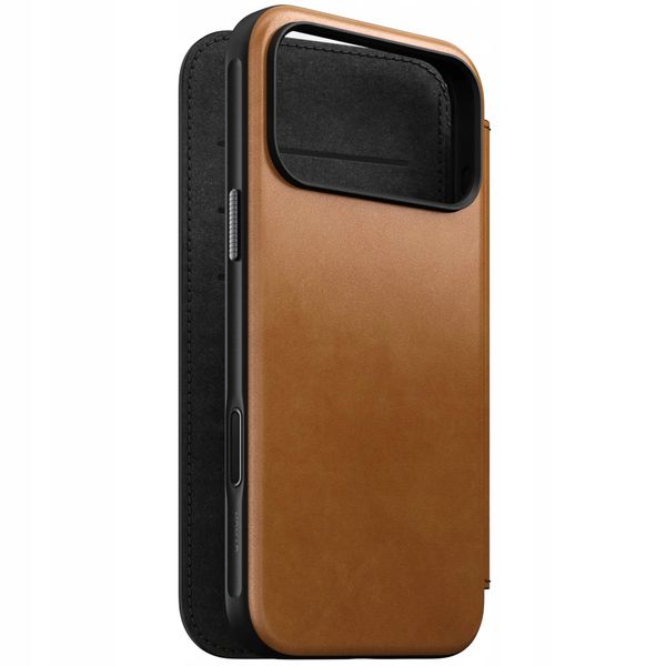 Etui z klapką Nomad do Apple iPhone 17 Pro Max brązowy zdjęcie 4