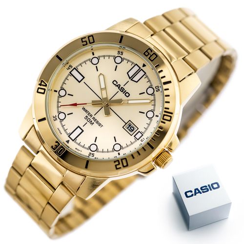 ZEGAREK MĘSKI CASIO MTP-VD01G-9E (zd185d) + BOX na Arena.pl