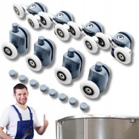 ROLKI DO KABINY PRYSZNICOWEJ KÓŁKA KOMPLET ROLEK ROLKA KABIN PRYSZNICOWYCH