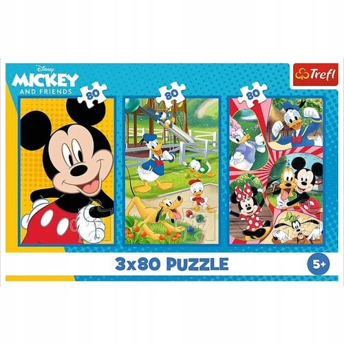 puzzle 3x80 ekipa myszki miki 34887 na Arena.pl