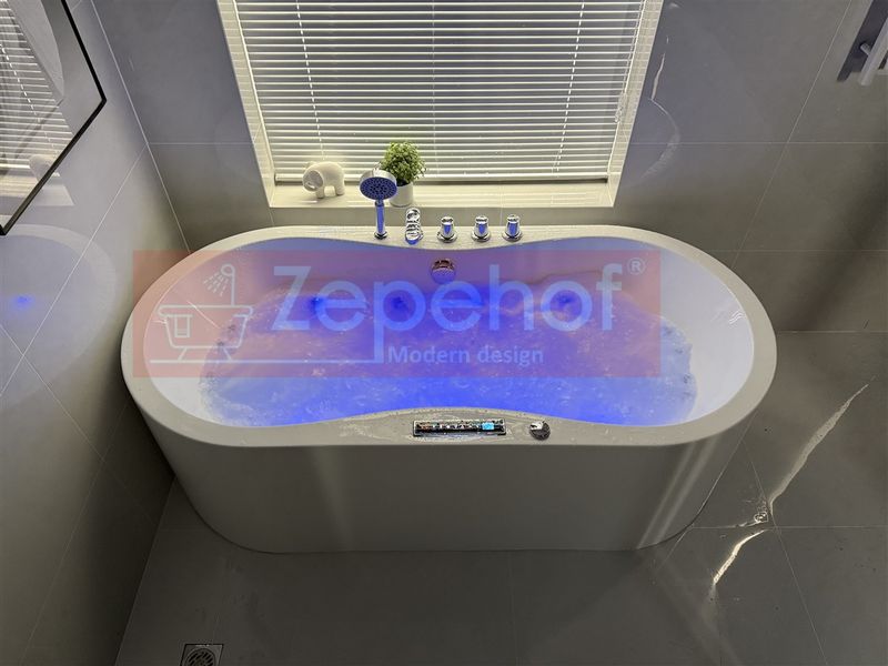 PIĘKNA OWALNA WANNA Z HYDROMASAŻEM 170X80 z 1 ODLEW GRZAŁKA zdjęcie 86