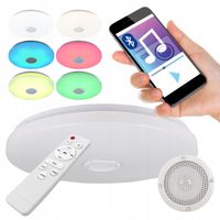 2 x Plafon LED lampa GŁOŚNIK BLUETOOTH RGB 72W 50cm