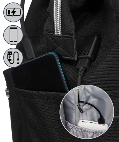 plecak materiałowy ptn beta-6034 black na Arena.pl