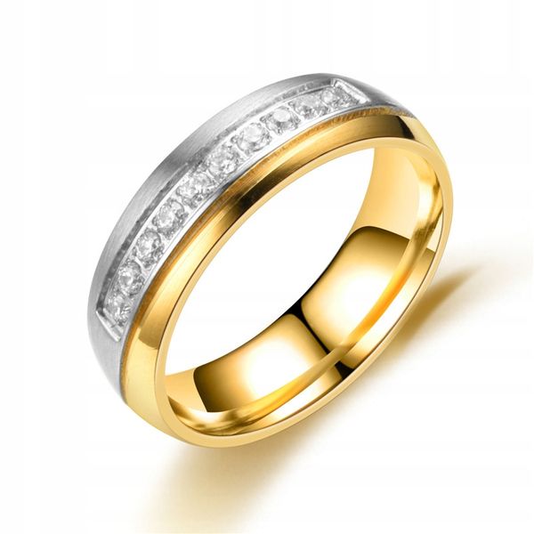 OBRĄCZKA ŚLUBNA PIERŚCIEŃ 316L STAL NIERDZEWNA r25 zdjęcie 2