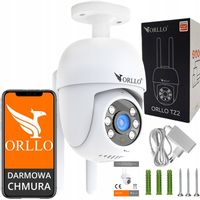 Kamera IP WiFi Zewnętrzna Obrotowa Bezprzewodowa 4Mpx ORLLO TZ2 PRO +GRATIS