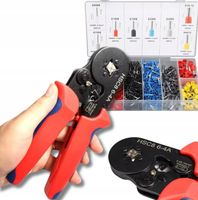 ZACISKARKA PRASKA DO KONEKTORÓW KOŃCÓWEK KABLI PRZEWODÓW + 1500 SZT TULEJEK