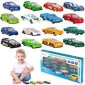 Zestaw Samochodzików Autek Resoraki 16szt.
