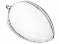 JAJKO AKRYLOWE 13cm JAJKA PRZEŹROCZYSTE PLASTIKOWE