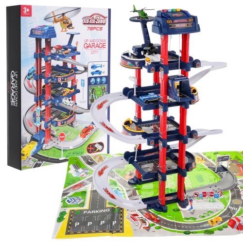 Duży Parking Interaktywny Garaż Dla Dzieci 3+ Elektryczna Winda + Mata Pod na Arena.pl