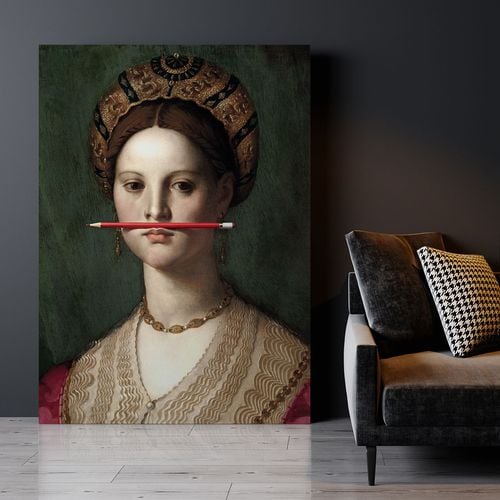 Obraz na płótnie czerwony ołówek 50x70 cm na Arena.pl