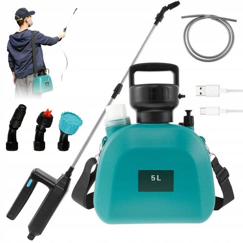 OPRYSKIWACZ CIŚNIENIOWY AKUMULATOROWY ELEKTRYCZNY RĘCZNY OGRODOWY 5L 3DYSZE na Arena.pl