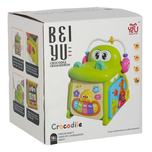 Kostka Edukacyjna Sorter Z Pianinkiem Krokodyl 4W1 na Arena.pl