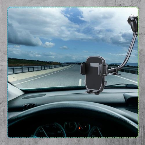 Uchwyt do samochodu na telefon czarny elastyczny długie ramię na Arena.pl