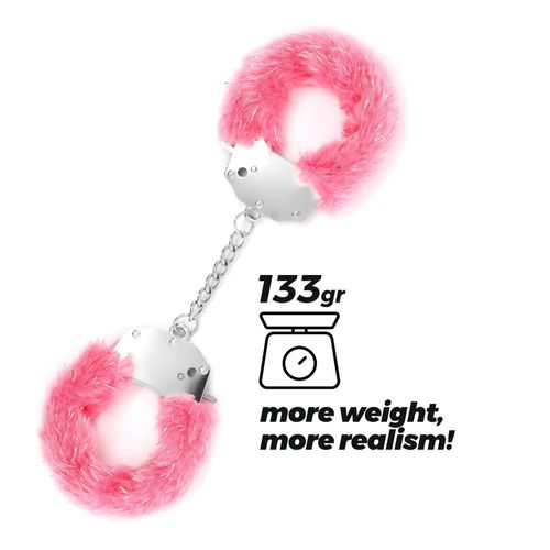 Crushious Spangle Metal Handcuffs With Plush In Pink na Arena.pl
