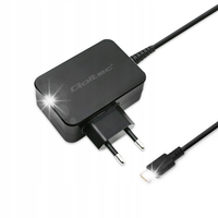 Qoltec Szybka Ładowarka zasilacz do laptopa 65W 5-20V 3-3.25A USB typ C PD