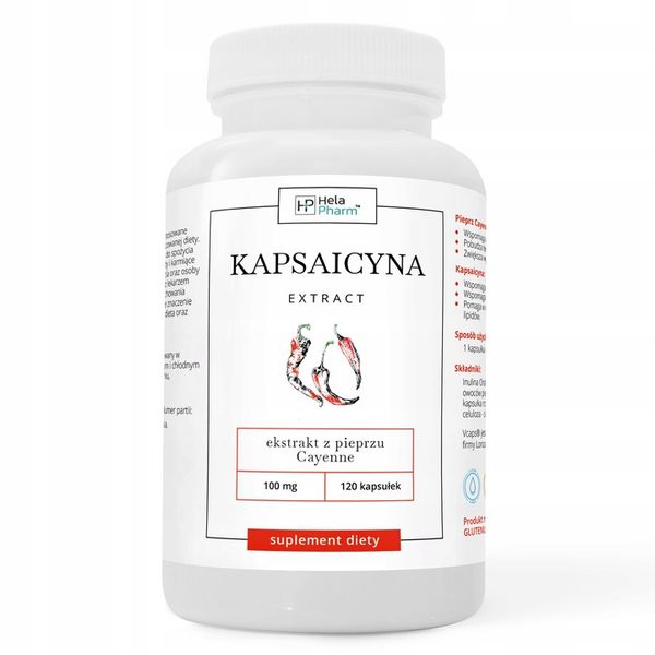 KAPSAICYNA EKSTRAKT 10mg ODCHUDZANIE 120 kaps zdjęcie 9