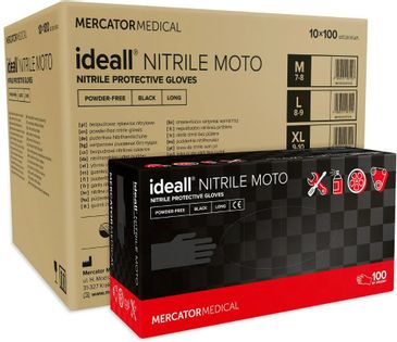 Rękawice nitrylowe ideall NITRILE MOTO XL  karton 10 x 100 szt