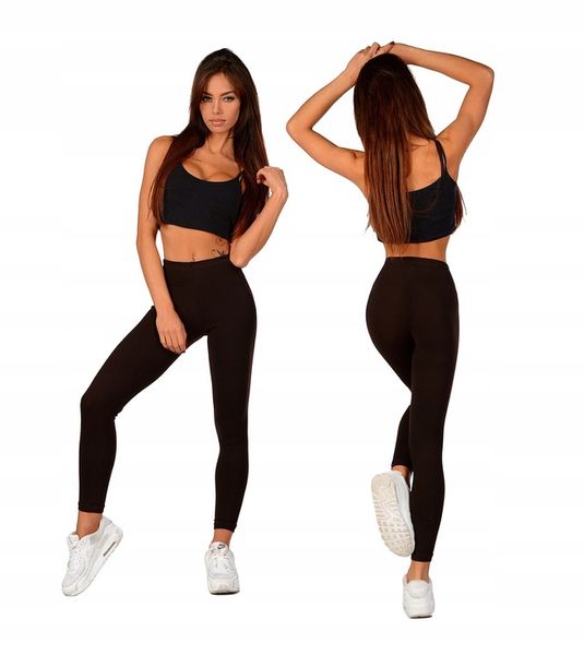 LEGGINSY bawełniane na gumce getry fitness M/38 zdjęcie 10
