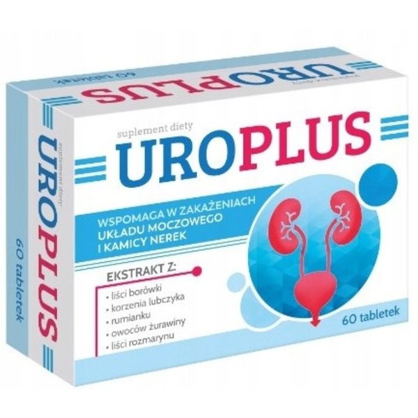 2x UROPLUS na UKŁAD MOCZOWY kamica nerek 60 tabletek zdjęcie 2