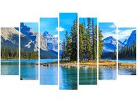 80CM 140CM OBRAZ 7 ELEM JEZIORO MALIGNE ŚCIENNY