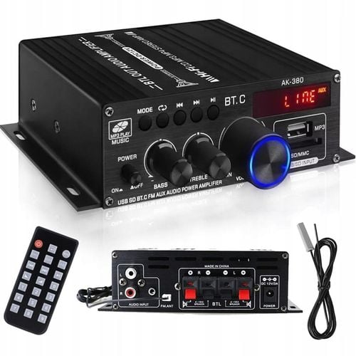 WZMACNIACZ AMPLITUNER RADIO SAMOCHODOWE GŁOŚNIK KARAOKE BLUETOOTH + na Arena.pl