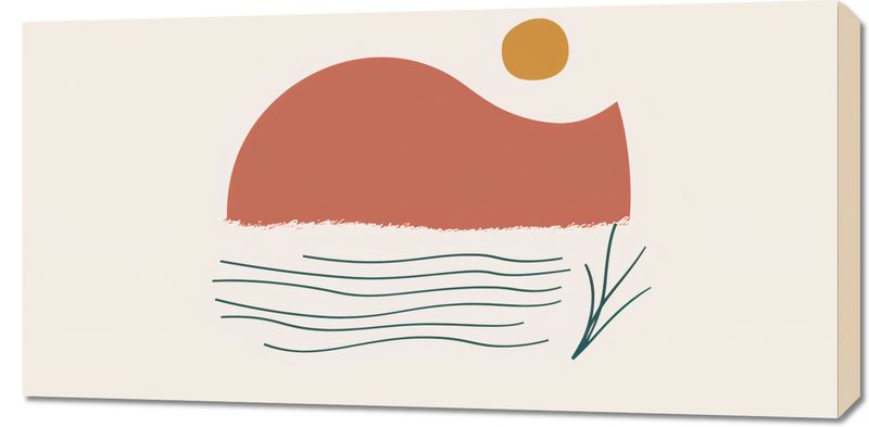 Obraz 100x50cm Serenada Zachodzącego Słońca zdjęcie 1