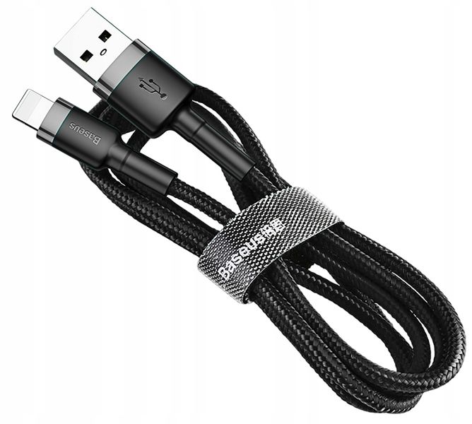 Kabel do Iphone 1m 12 11 X 8 7 BASEUS mocny oplot zdjęcie 2