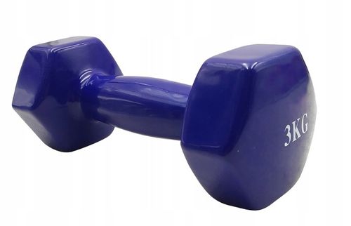 HANTLA DO ĆWICZEŃ HANTLE HANTELKI CIĘŻARKI FITNESS 2x 3kg 2sztuki na Arena.pl