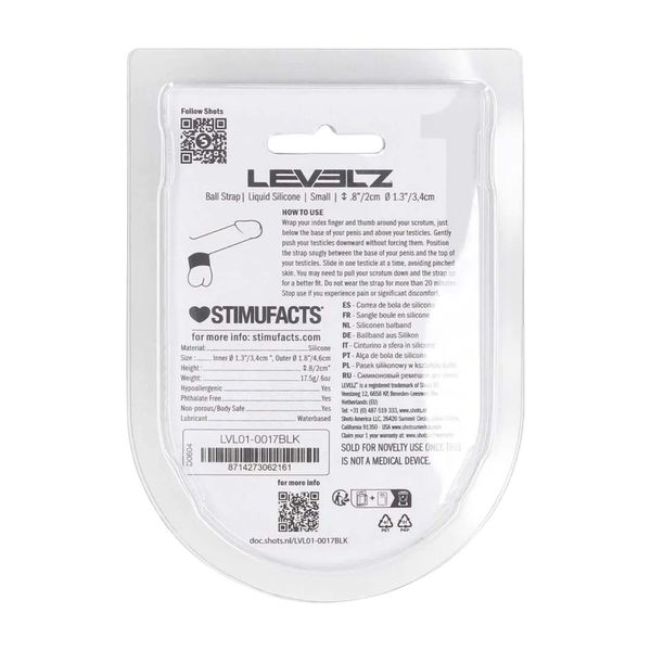Liquid Silicone Ball Strap - S - 34Mm - Black zdjęcie 3