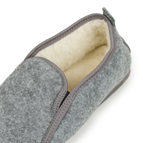 Bambosze męskie filcowe ocieplane kożuszek wełna 44 na Arena.pl