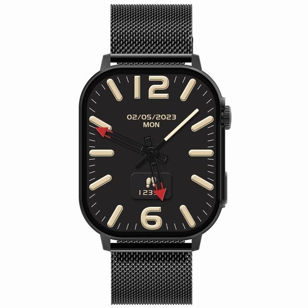 Smartwatch Gravity GT15-1 Czarny Pasek Silikonowy + Czarna Bransoleta zdjęcie 4