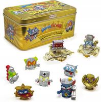 Super Zings Things seria 3 złota puszka 9 figurek Mr King złoty Superslider