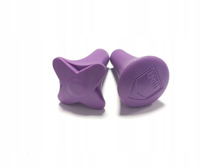 Pałka pałeczka baton mażoretkowa twirling PMT1 BELTI Chrom fioletowa zdjęcie 3