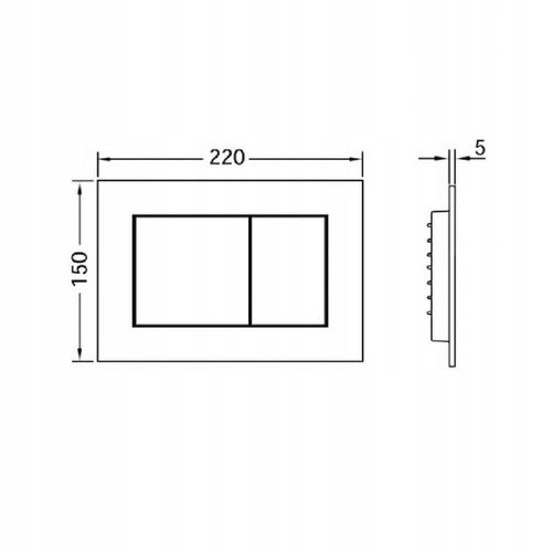 Tece Now przycisk spłukujący do WC czarny mat 9240407 na Arena.pl