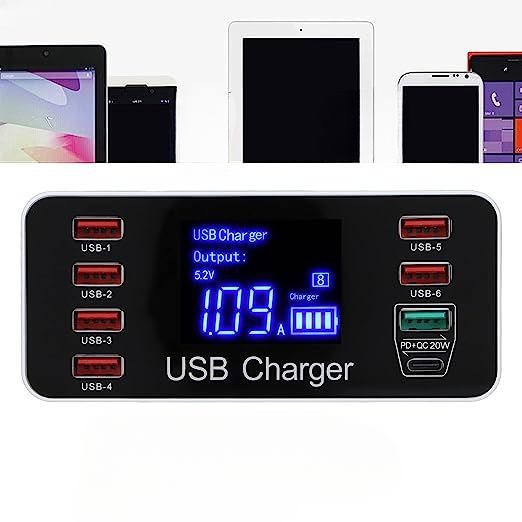 Stacja ładowania 8x USB / QC 3.0 / Type-C - ładowarka zdjęcie 2