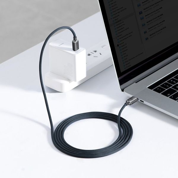 BASEUS SZYBKI KABEL PD USB C 100W 5A MOCNY PRZEWÓD DO TELEFONU KOMPUTERA 2m zdjęcie 2