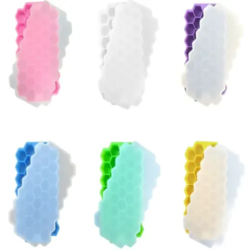 Forma do lodu silikonowa pojemnik 37 kostek w kształcie heksagonu na Arena.pl