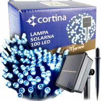 GIRLANDA SOLARNA LAMPKI 100 LED LAMPA OGRODOWE NA OGRÓD SOLAR 12M 600mAh
