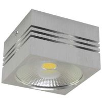Sufitowa LAMPA plafon GUSTI 03106  Ideus kwadratowa OPRAWA metalowa LED 10W 4000K downlight srebrny