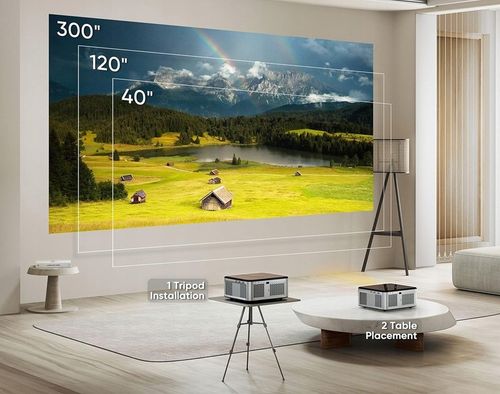 HORLAT T02 Projektor kina domowego 25000 lumenów, Full HD 1080p Android TV na Arena.pl