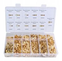 KOŃCÓWKI KABLOWE KONEKTORKI WSUWKI KABLOWE 750szt KONEKTORY ŻEŃSKIE MĘSKIE